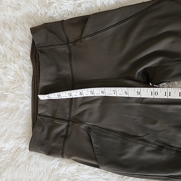 Lululemon Dark Olive Leggings - Picture 4 of 11